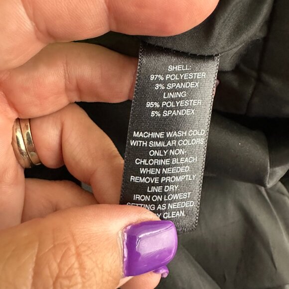 2/$30 White House Black Market Polkadot Cutout Satin Sheath Dress 8 #A0740 - Picture 7 of 8